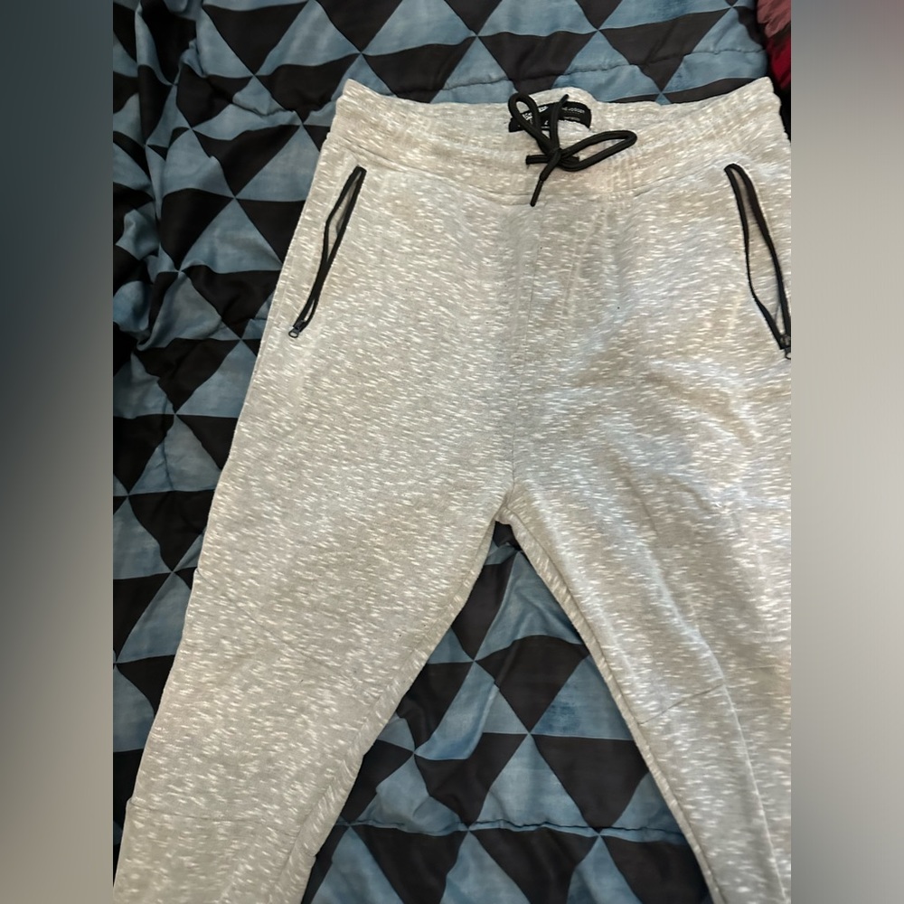 Gray sweatpants